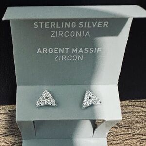 Sterling Silver chevron earrings